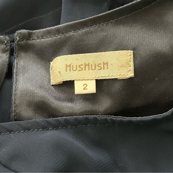 Hushush Navy Chiffon Dress 2 - Picture 4 of 4